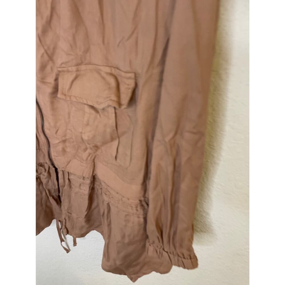 Kori Lightweight Zip Jacket w/Elastic Waist Ties Size Medium - Picture 3 of 7
